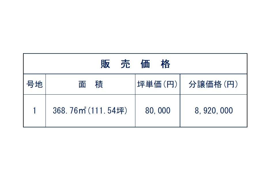 R6.8.30P阿知須Ⅱ価格表